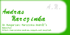 andras marczinka business card